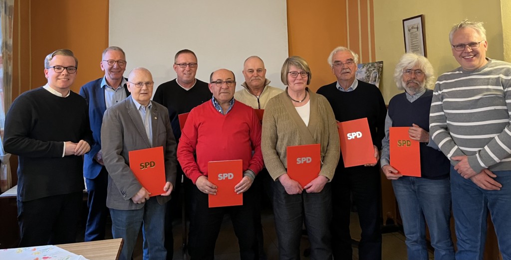 Ehrung SPD-Mitglieder 2023